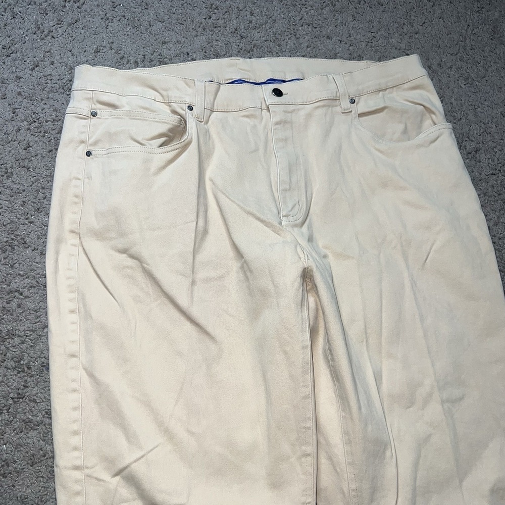FootJoy FJ 1857 Sueded Twill 5 Pocket Chino‎ Pants Tan Mens 40x32